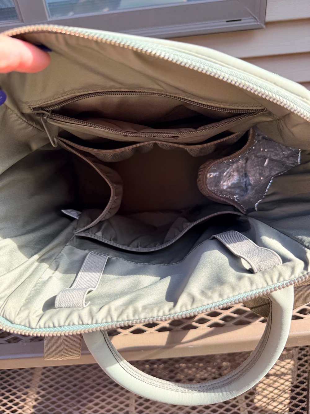 Freshly Picked Seoul Diaper Bag Backpack Neoprene Machine Washable on Olive - Picture 13 of 16